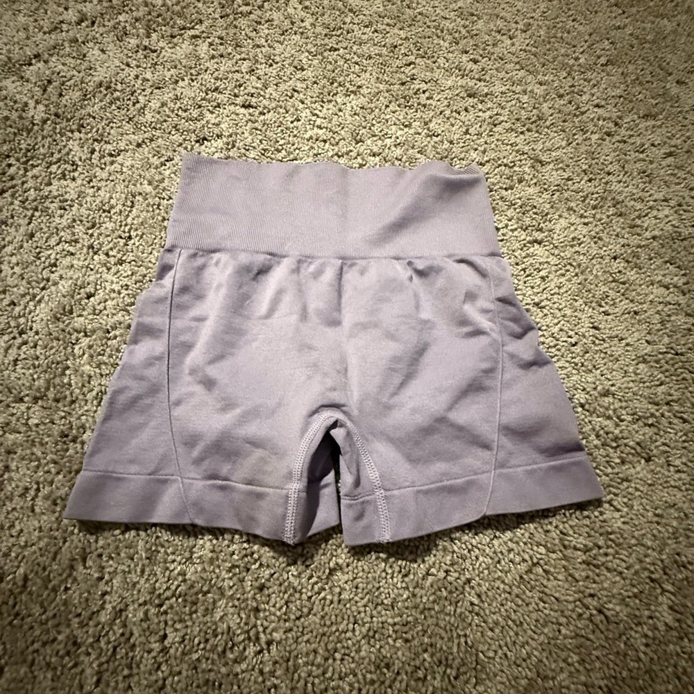 H&M High-Waisted Lavender Shorts